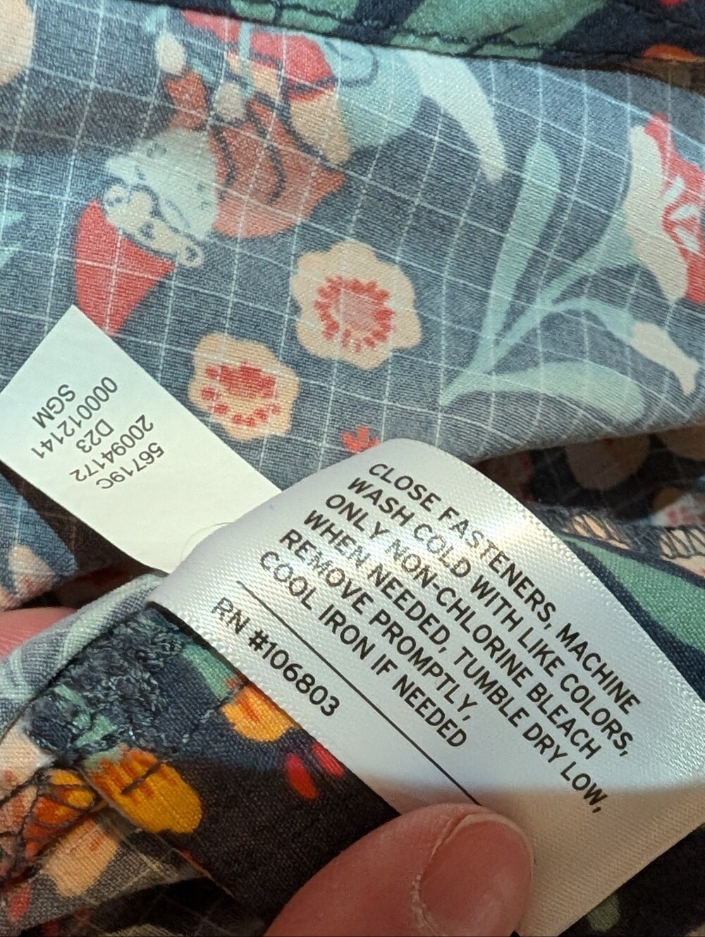 Duluth Heirloom Gardening Short Overalls Knome Mushroom Floral Snail Sz XL - Picture 6 of 16